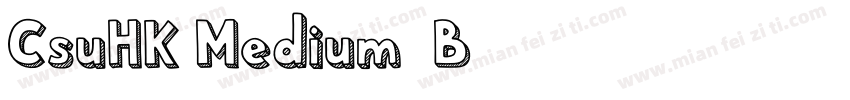 CsuHK Medium-B5字体转换